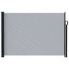 vidaXL Store lat&eacute;ral r&eacute;tractable Gris 600 x 160 cm Polyester