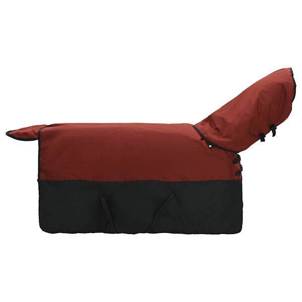 vidaXL Couverture &Eacute;quine Vert fonc&eacute; et noir 135 cm Polyester