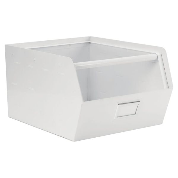 KidsDepot Bo&icirc;te de rangement Original M&eacute;tal Blanc