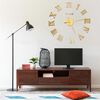 vidaXL Horloge murale 3D Design moderne Doré 100 cm XXL