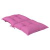 vidaXL Coussins de chaise de jardin &agrave; dossier bas lot de 2 rose