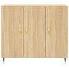 vidaXL Buffet ch&ecirc;ne sonoma 90x34x80 cm bois d'ing&eacute;nierie