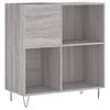 vidaXL Armoire &agrave; disques sonoma gris 84,5x38x89 cm bois d'ing&eacute;nierie