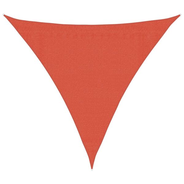 vidaXL Voile d'ombrage 160 g/m&sup2; Terre cuite 3x3x3 m PEHD