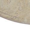 vidaXL Dessus de table Cr&egrave;me &Oslash;60x2,5 cm Marbre