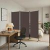 vidaXL Cloison de s&eacute;paration 3 panneaux Marron 260x180 cm