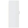 vidaXL Armoire suspendue Blanc brillant 35x34x90 cm Bois d'ing&eacute;nierie