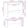 vidaXL Ensemble table à manger et bancs 3 pcs bois d'ingénierie
