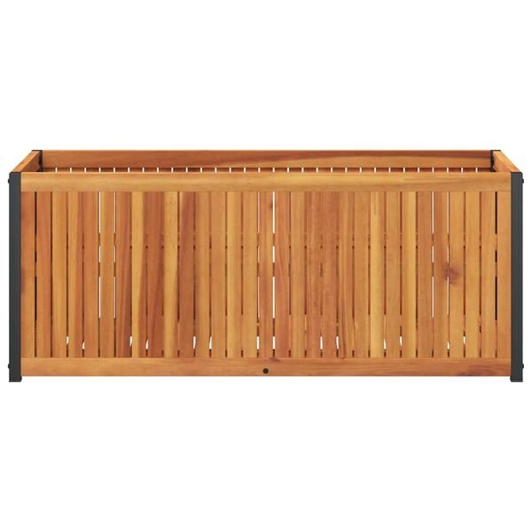 vidaXL Jardini&egrave;re 110x45x44 cm bois massif d'acacia et acier