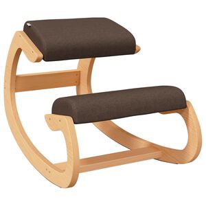 vidaXL Chaise assis-genoux marron 55x84x55 cm contreplaqu&eacute; de bouleau