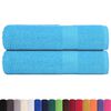 vidaXL Essuie-mains FROGN 2 pcs turquoise 50x100 cm 360 g/m&sup2;