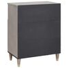 vidaXL Buffet Gris et or 60 x 33 x 75 cm Bois de mangue massif