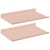 vidaXL &Eacute;tag&egrave;re flottante 2 pc Rose 30 x 18 x 2,5 cm Acier