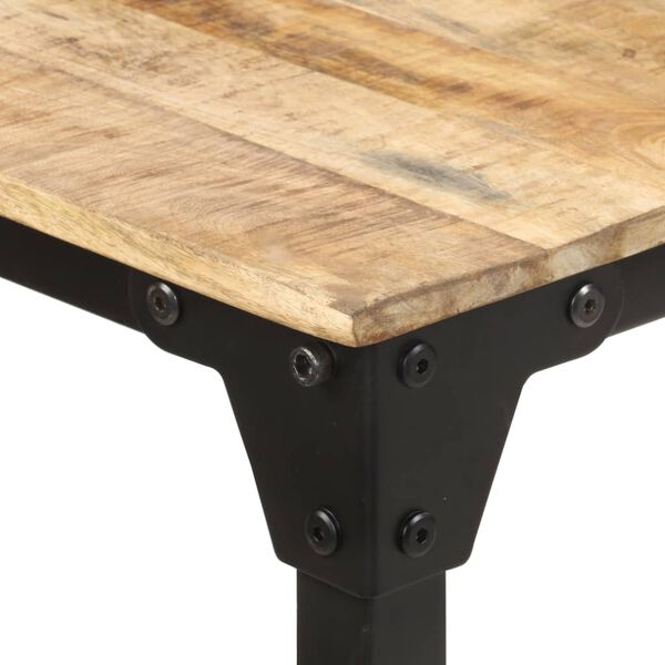 vidaXL Table &agrave; manger 180x90x76 cm Bois de manguier brut