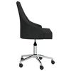 vidaXL Chaise pivotante de bureau Noir Tissu