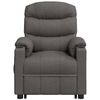 vidaXL Fauteuil de massage inclinable Gris foncé Tissu