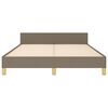 vidaXL Cadre de lit sans matelas taupe 140x190 cm tissu