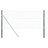 vidaXL Poteau de cl&ocirc;ture. 2 pcs Vert 100 cm Acier peint par poudre