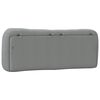 vidaXL Coussin de t&ecirc;te de lit Hvar gris clair 120 cm tissu