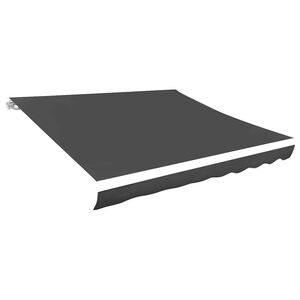 vidaXL Tissu de remplacement pour auvent gris 280x245 cm polyester