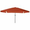 vidaXL Parasol de jardin 394 x 394 x 248 cm Polyester et Acier