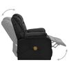 vidaXL Recliner de massage &eacute;lectrique Noir 92 x 93 x 98 cm Simili cuir
