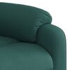 vidaXL Fauteuil inclinable &eacute;lectrique vert fonc&eacute; tissu