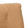 vidaXL fauteuil Beige 69 x 74 x 93 cm Tissu Sherpa