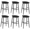 vidaXL Ensemble de bar 7 pcs Blanc et noir
