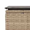 vidaXL Salon de jardin avec coussins 8 pcs beige résine tressée