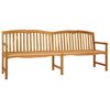 vidaXL Banc en Bois Sculpt&eacute; en Rose Naturel 114 x 60 x 95 cm
