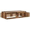 vidaXL Cadre de lit avec rangement Bois ancien 234 x 103 x 53.5 cm