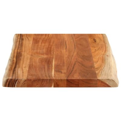 vidaXL Dessus de table 80x60x3,8 cm rectangulaire bois massif d'acacia