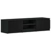 vidaXL Meuble TV en ch&ecirc;ne noir 140x40x36 cm bois d'ing&eacute;nierie