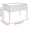 vidaXL Salon de jardin 4 pcs avec coussins Noir R&eacute;sine tress&eacute;e