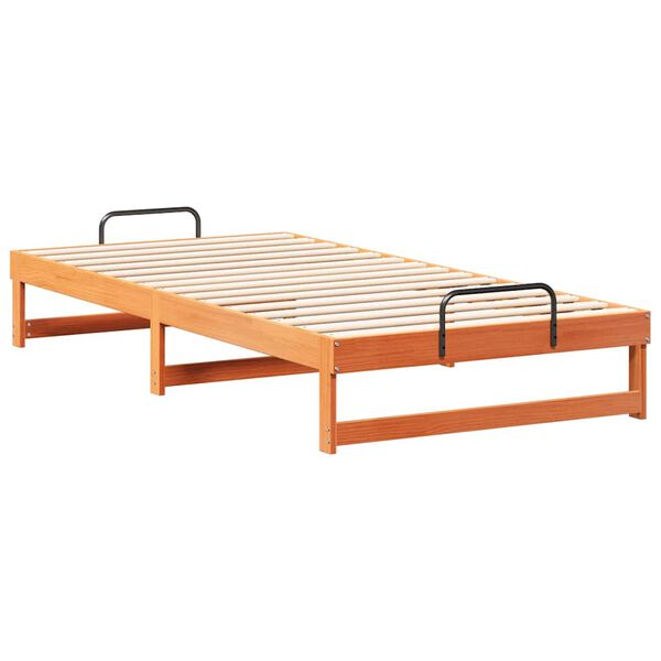 vidaXL Cadre de lit Marron 100 x 200 cm Pin massif