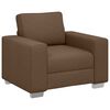 vidaXL Fauteuil Marron 100 cm tissu