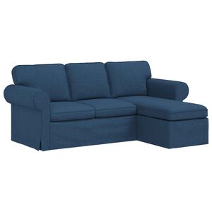 vidaXL Canap&eacute; Bleu 215 x 138 x 80 cm tissu