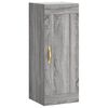 vidaXL Buffet haut Sonoma gris 34,5x34x180 cm Bois d'ing&eacute;nierie