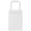 vidaXL Sacs en papier 50 pcs avec poignées blanc 15x8x21 cm