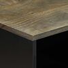 vidaXL Table basse gris clair 80x50x40 cm bois de manguier massif