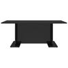 vidaXL Table basse noir brillant 103,5x60x40 cm bois d'ingénierie