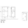Germania Armoire murale de salle de bain GW-Pescara Blanc et ch&ecirc;ne