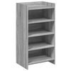 vidaXL Cabinet &agrave; chaussures avec stockage Sonoma gris 48 x 36 x 92 cm