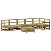 vidaXL Salon de jardin 7 pcs bois de pin impr&eacute;gn&eacute;