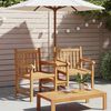 vidaXL Chaise Marron 152 x 63 x 89 cm Bois de teck massif