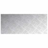 vidaXL Nez de marche Rectangulaire 4 pcs Argent&eacute; 70 x 30 cm Aluminium