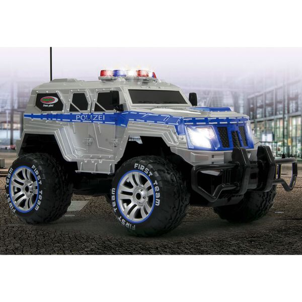 JAMARA V&eacute;hicule blind&eacute; de police t&eacute;l&eacute;command&eacute; Monstertruck 1:12