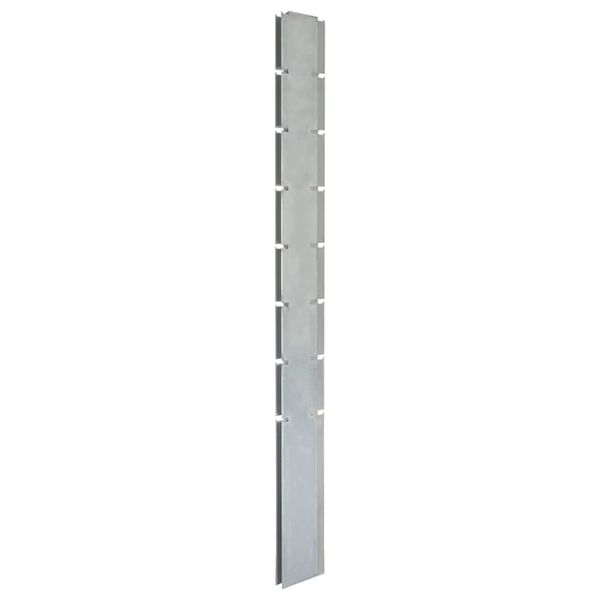 vidaXL Poteaux de cl&ocirc;ture 40 pcs argent&eacute; 200 cm&nbsp;acier galvanis&eacute;