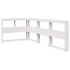 vidaXL Lit biblioth&egrave;que sans matelas blanc 90x200cm bois de pin massif
